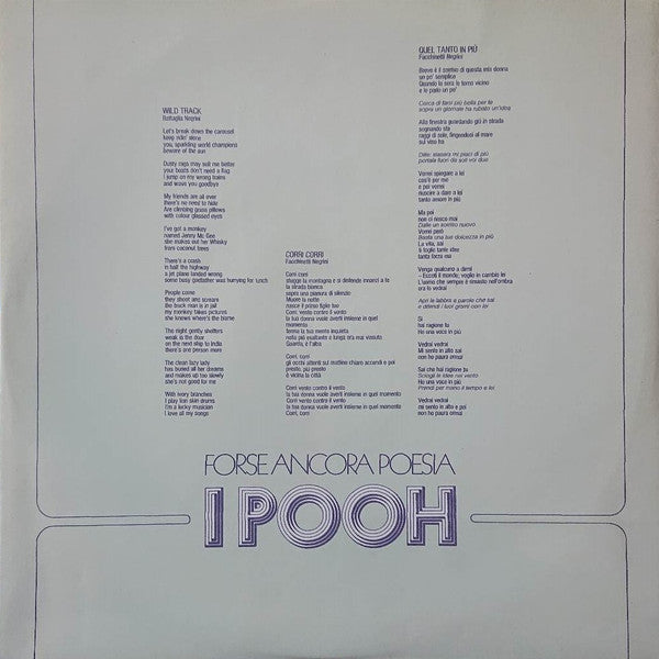 Pooh - Forse Ancora Poesia