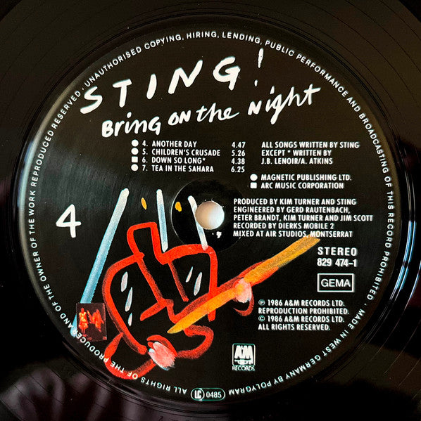 Sting - Bring On The Night
