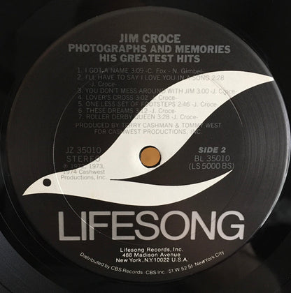 Jim Croce - Photographs & Memories: His Greatest Hits