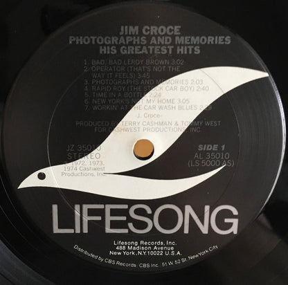 Jim Croce - Photographs & Memories: His Greatest Hits