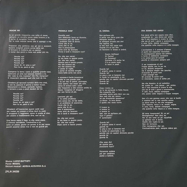 Lucio Battisti - Una Donna Per Amico