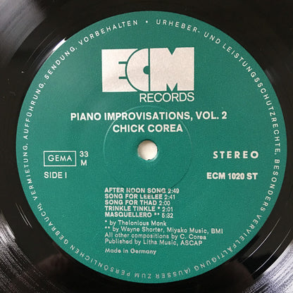 Chick Corea - Piano Improvisations Vol. 2