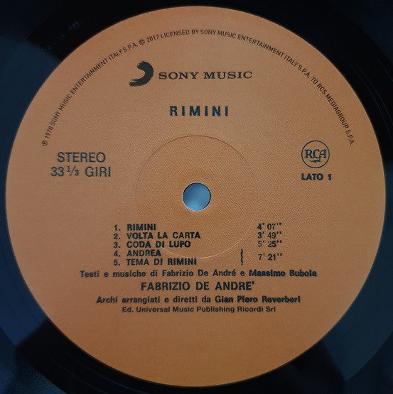 Fabrizio De André - Rimini