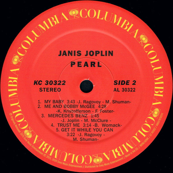 Janis Joplin - Pearl (nuovo)