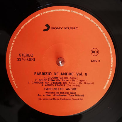 Fabrizio De André - Vol. 8 (nuovo)