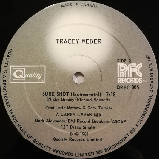 Tracy Weber - Sure Shot