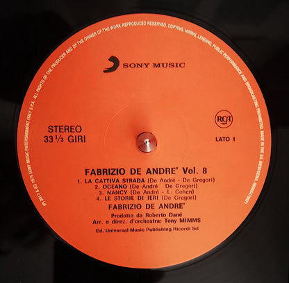 Fabrizio De André - Vol. 8 (nuovo)