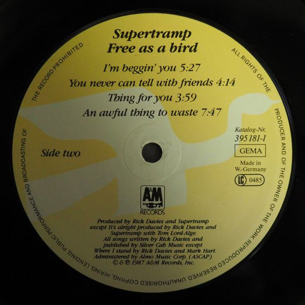 Supertramp - Free As A Bird