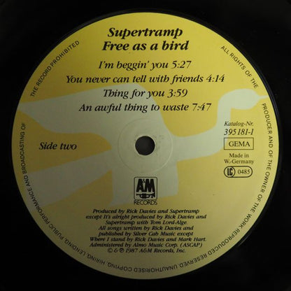 Supertramp - Free As A Bird