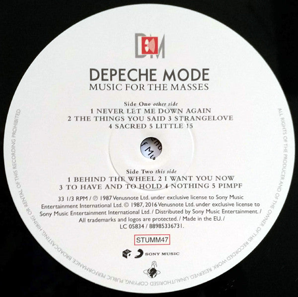 Depeche Mode - Music For The Masses