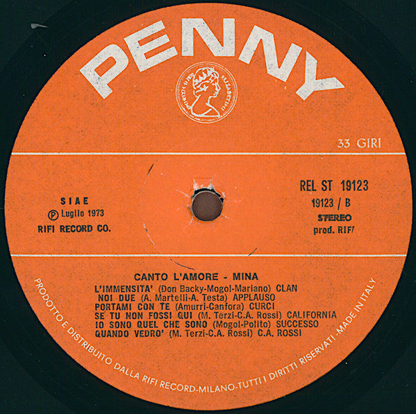 Mina - Canto L'Amore