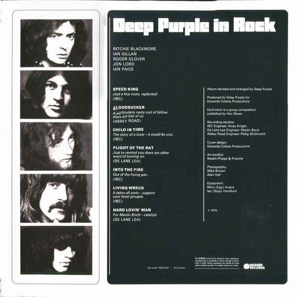 Deep Purple - Deep Purple In Rock (nuovo)
