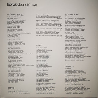 Fabrizio De André - Vol. 8 (nuovo)