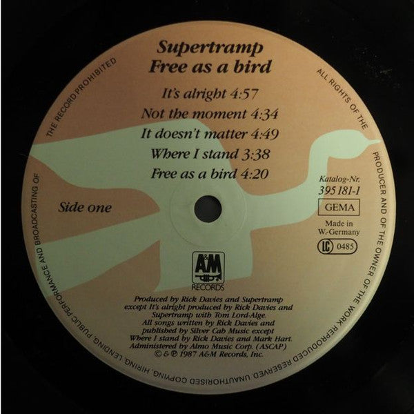 Supertramp - Free As A Bird