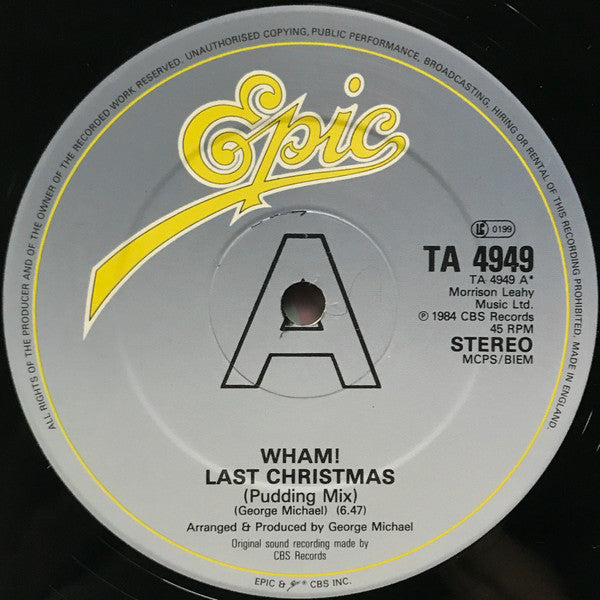 Wham! - Last Christmas (Pudding Mix) / Everything She Wants
