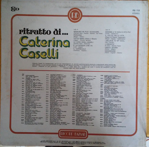 Caterina Caselli - Ritratto Di... Caterina Caselli
