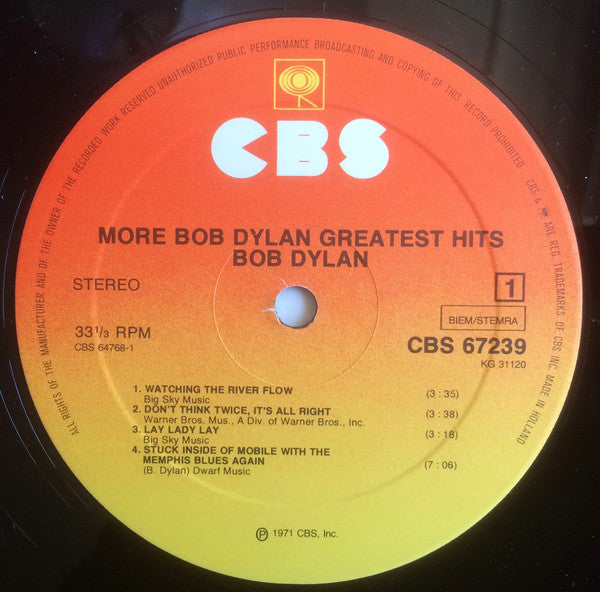 Bob Dylan - More Bob Dylan Greatest Hits