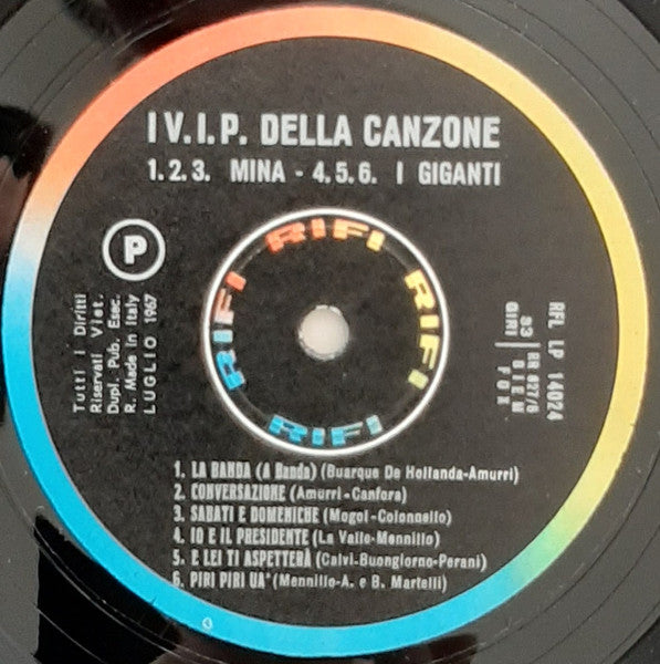 Mina / Giganti / Leali ‎– V.I.P Della Canzone