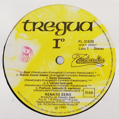 Renato Zero - Tregua I°