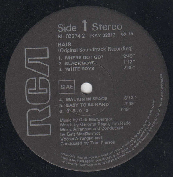 Galt MacDermot - Hair (Original Soundtrack Recording)