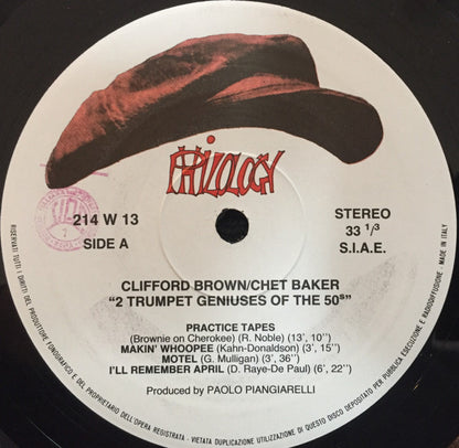 Clifford Brown, Chet Baker ‎– The 2 Trumpet Geniuses Of The Fifties