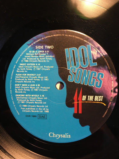 Billy Idol - Billy Idol Songs - 11 Of The Best