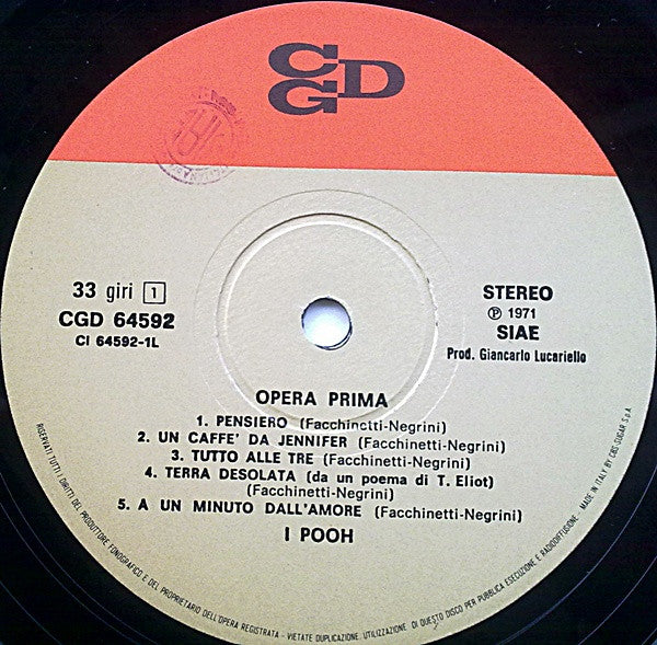 Pooh - Opera Prima