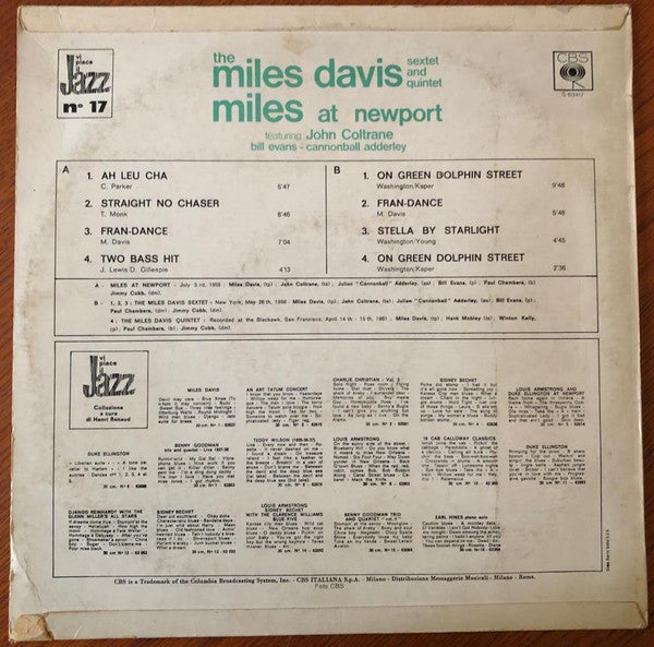 The Miles Davis Sextet - Miles At Newport