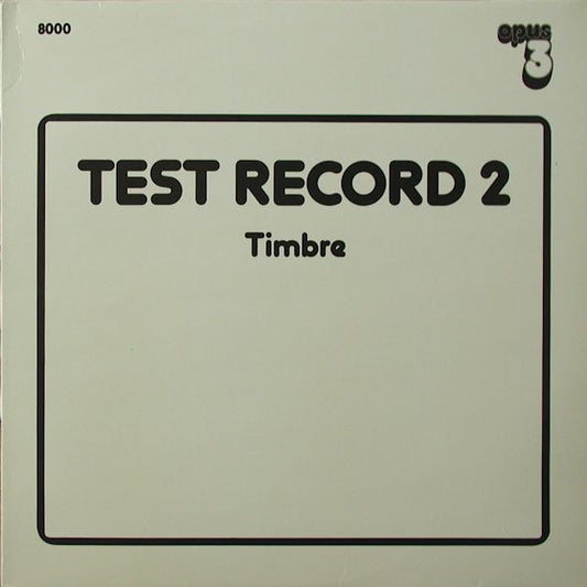 Various - Test Record 2 (Timbre)