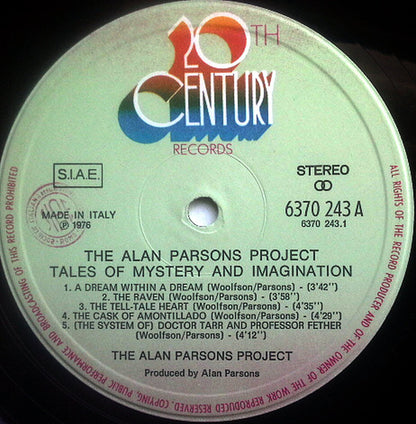 The Alan Parsons Project - Tales Of Mystery And Imagination - Edgar Allan Poe