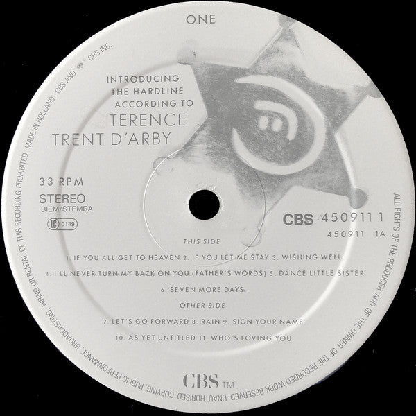 Terence Trent D'Arby - Introducing The Hardline According To Terence Trent D'Arby