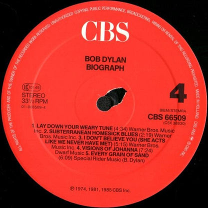 Bob Dylan - Biograph (Box)