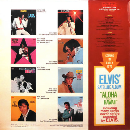 Elvis Presley - Burning Love And Hits From His Movies, Vol. 2