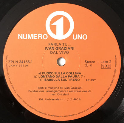 Ivan Graziani - Parla Tu... Ivan Graziani Dal Vivo