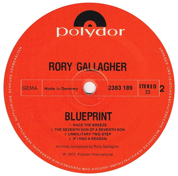Rory Gallagher - Blueprint