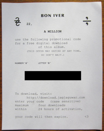 Bon Iver - 22, A Million
