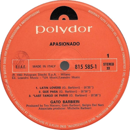 Gato Barbieri - Apasionado