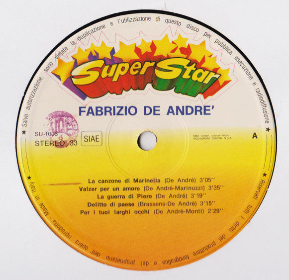 Fabrizio De André - Fabrizio De Andrè
