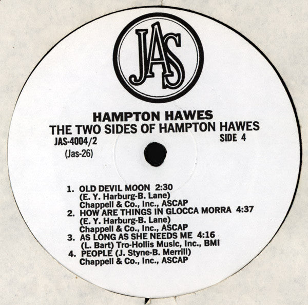 Hampton Hawes - The Two Sides Of Hampton Hawes