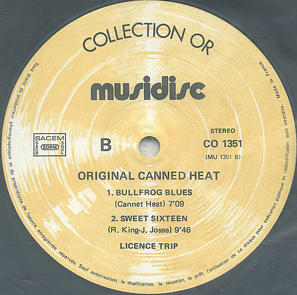 Canned Heat - Original Canned Heat