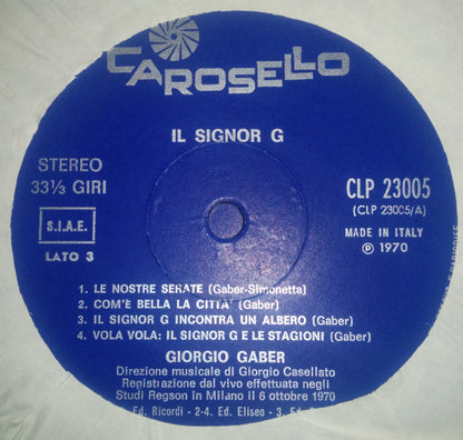 Giorgio Gaber - Il Signor G