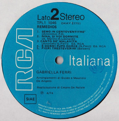 Gabriella Ferri - Remedios