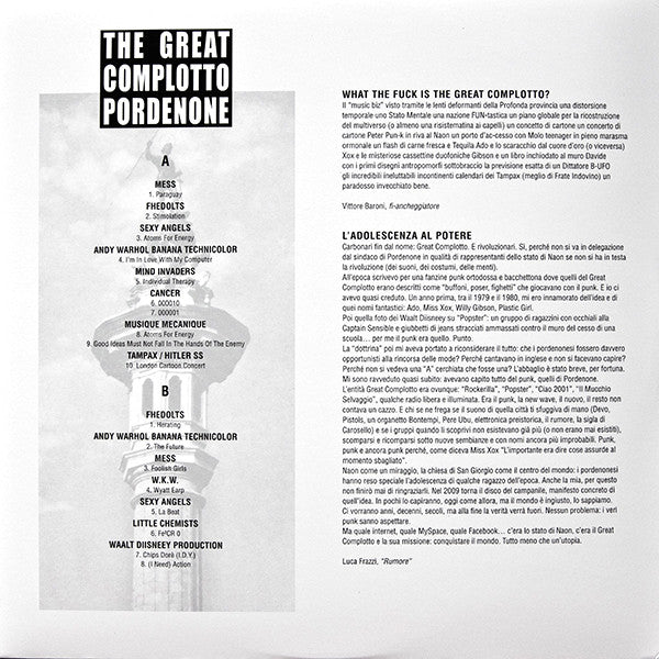 Various - Pordenone / The Great Complotto (nuovo)
