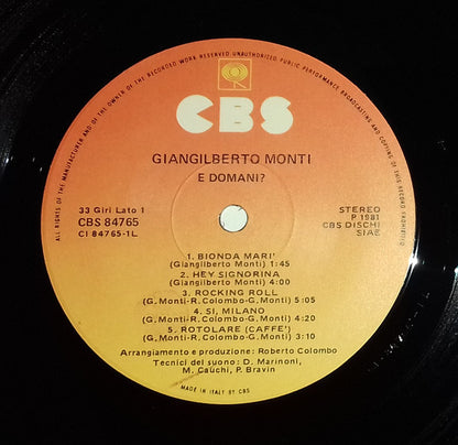 Giangilberto Monti - E Domani?