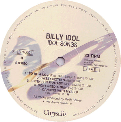 Billy Idol - Idol Songs - 11 Of The Best
