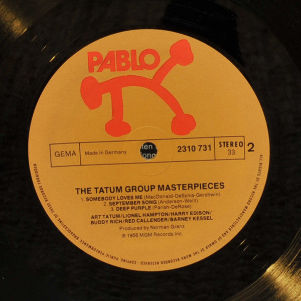Art Tatum / Lionel Hampton / Harry Edison / Buddy Rich / Red Callender / Barney Kessel ‎– The Tatum Group Masterpieces