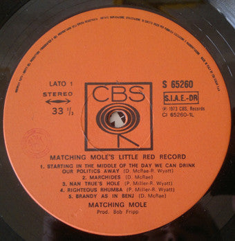 Matching Mole - Matching Mole's Little Red Record
