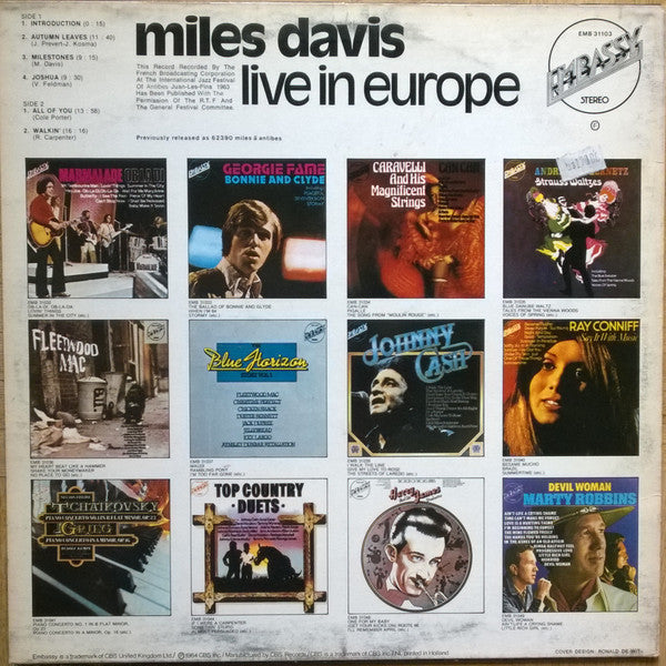 Miles Davis - Live In Europe