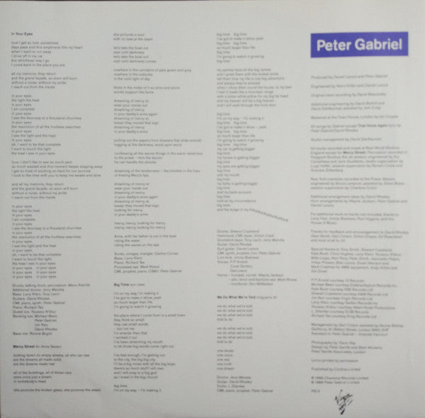 Peter Gabriel - So
