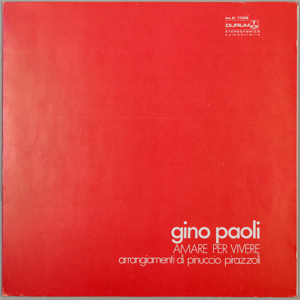 Gino Paoli - Amare Per Vivere